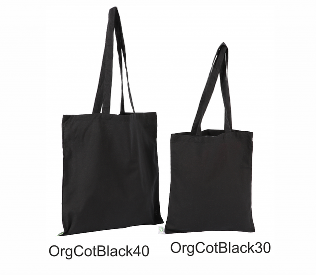 Melnas krāsas kokvilnas auduma maisiņi