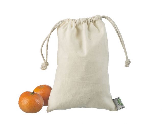 Cotton bag with a rope 14 x 20 cm