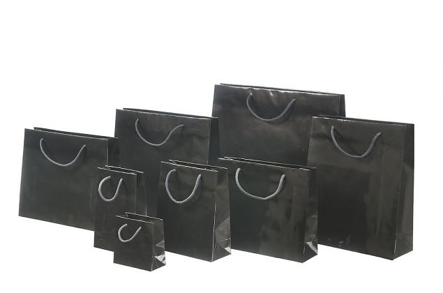 Black gift bags