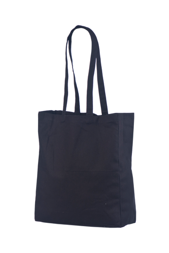 Текстильные сумки с боковой складкой чёрного цвета