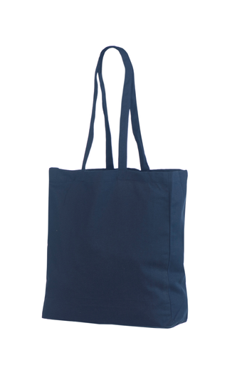 Текстильные сумки с боковой складкой тёмно - синего цвета