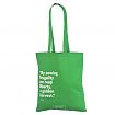 Rohelist värvi riidest kott personaalse trükiga. Trükiga kotti Fotogalerii-rohelist värvi riidest kotid