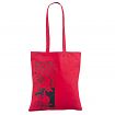 Fotogalerii- punast värvi riidest kott trükiga 