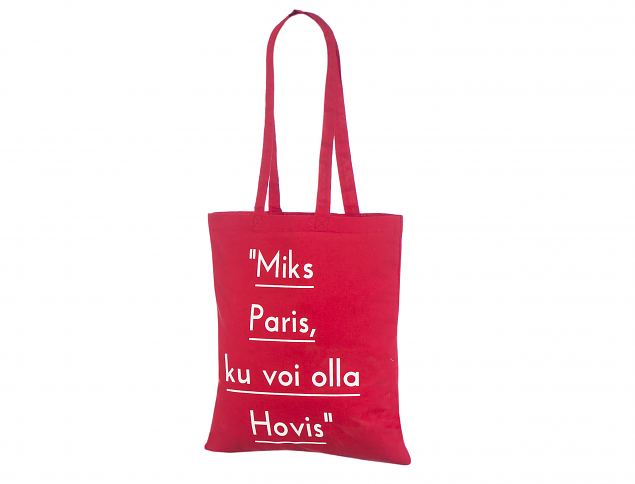 Punased riidest konverentsikotid. Tr�kiga kottide miinumum kogus on 50 kotti. 