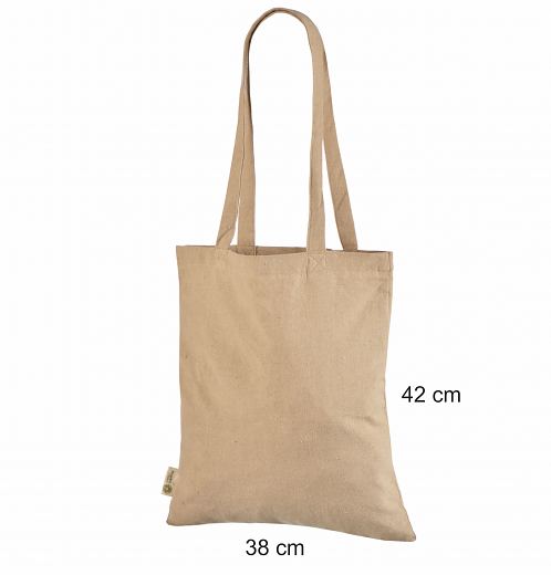 Beige kierr�tyspuuvillakassi