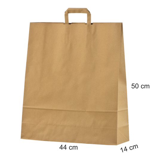 Pruuni v�rvi lamedate sangadega paberkott m��tudega 44x14x42,5 cm