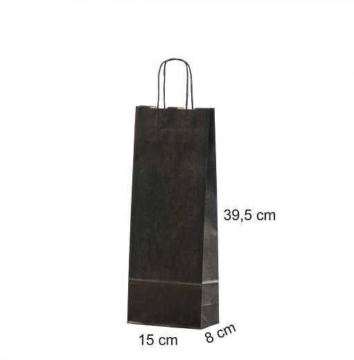Musta pullokassi nyrisankainen 15x8x39,5 cm