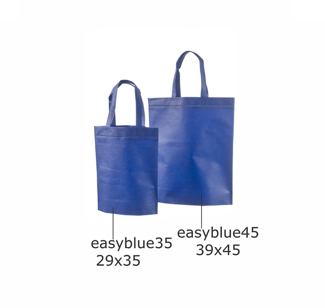 Sinised riidest kotid on valmistatud tugevast non woven kangast
