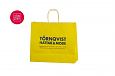 Fotogalerii- kollased paberkotid, millele trkitud klientide logod trkiga kollane paberkott 