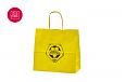 kollane paberkott | Fotogalerii- kollased paberkotid, millele trkitud klientide logod logo pealet