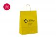 logo pealetrkiga kollane paberkott | Fotogalerii- kollased paberkotid, millele trkitud klientide