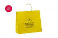 kollane paberkott logoga | Fotogalerii- kollased paberkotid, millele trkitud klientide logod hev