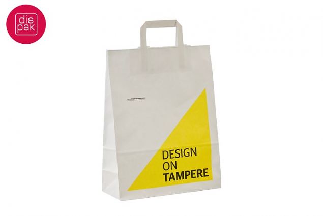 Lamedate pabersangadega valge paberkott millele saab peale tr�kkida logo 1 kuni 4 v�rvi 