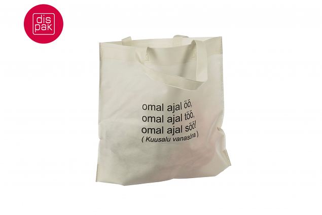 bee� riidest logoga kott 