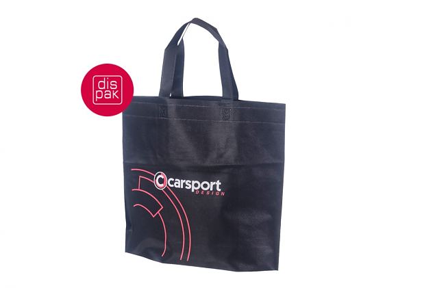 logo tr�kiga must non woven riidest kott 