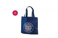 sinine non woven riidest kott logoga | Fotogalerii- sinised riidest kotid klientide logodega sinin