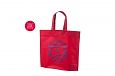 punased non woven riidest kotid | Fotogalerii- punased riidest kotid klientide logodega punased no