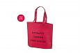 punane non woven riidest trkiga kott | Fotogalerii- punased riidest kotid klientide logodega puna