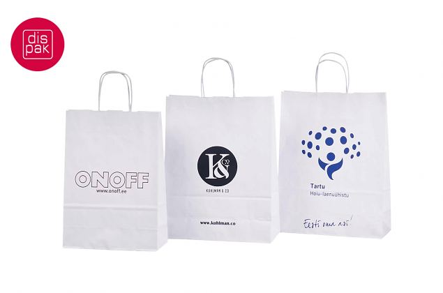 Valge tr�kiga paberkott 