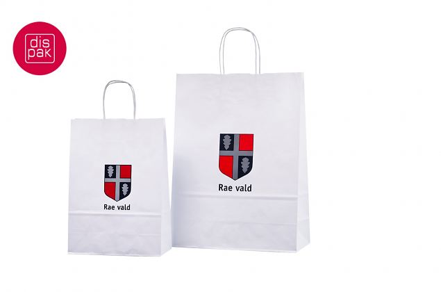 logo pealetr�kiga valged paberkotid 