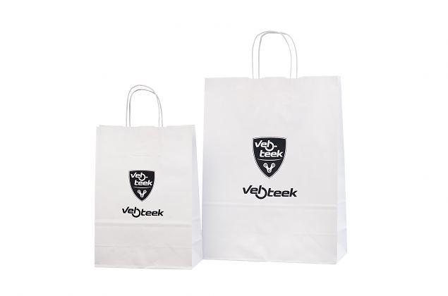 Valged paberkotid sobivad h�sti reklaamkinkide pakkimiseks. Pakume logo pealetr�ki v�imalust. Heli