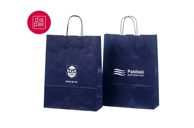 sinised paberkotid personalse tr�kiga 